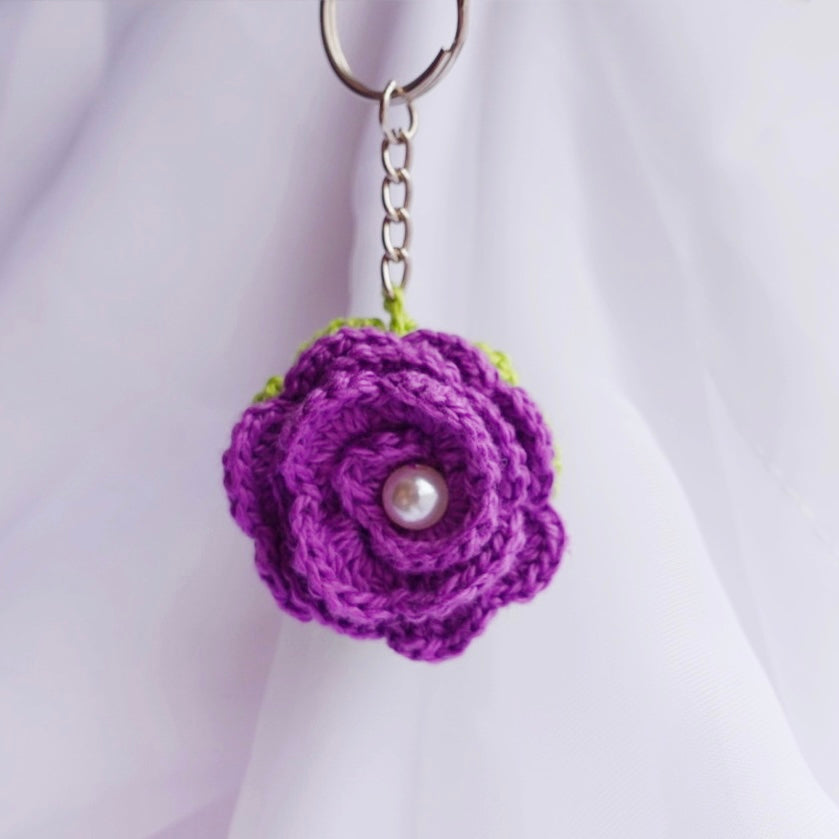 flower pot crochet roses handmade sincerely herrera cute gift ideas yellow roses white roses purple roses pink roses salmon roses light pink roses crochet greenery handmade keychains and bag accessories located in chicago IL