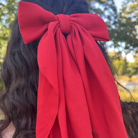 Apple Hair Bow