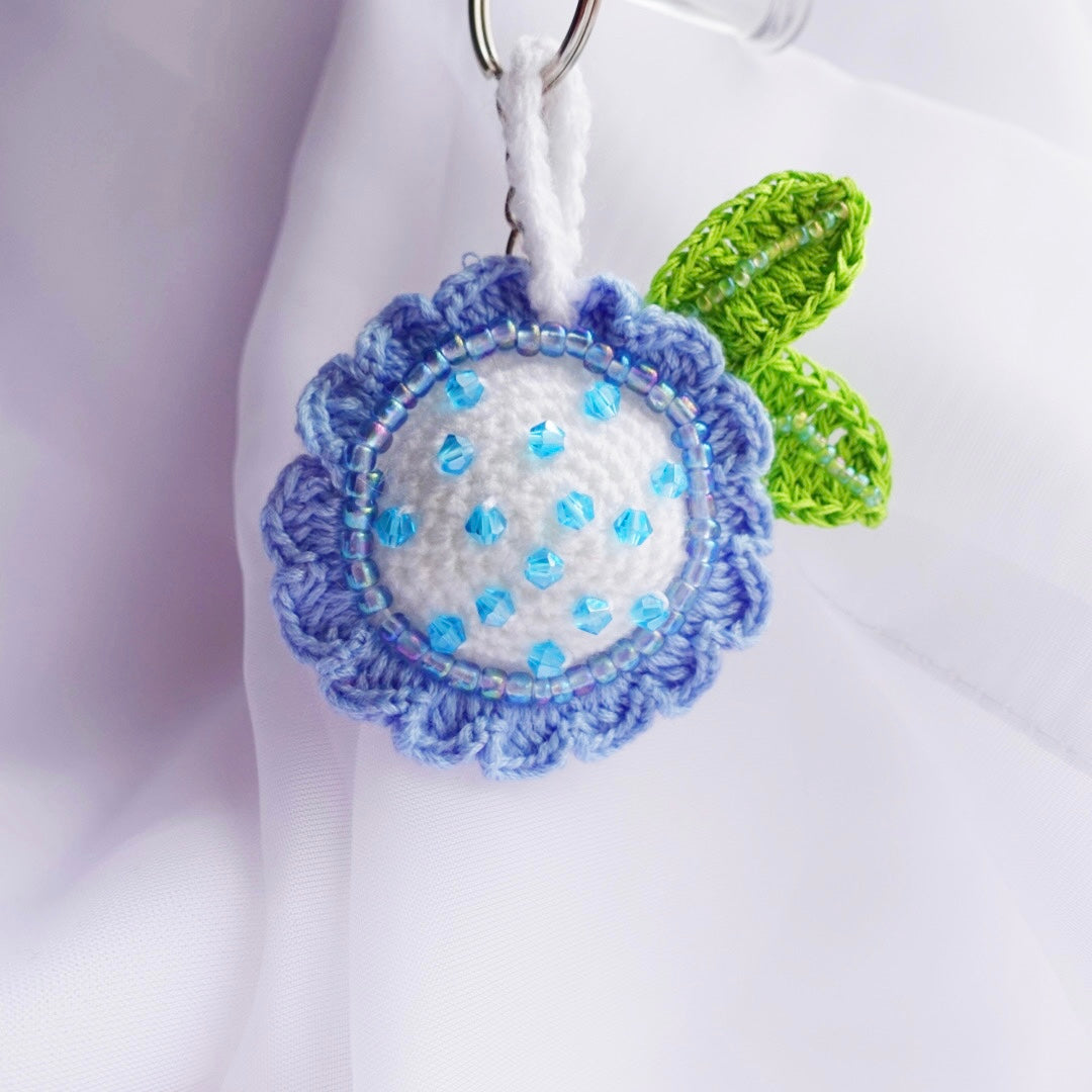 handcrafted crochet accessories daisy crochet flowers keychains handmade sincerely herrera embellished with beads cute gift ideas in chicago il flower keychains blue daisy keychains handcrafted accessories cute blue gift ideas