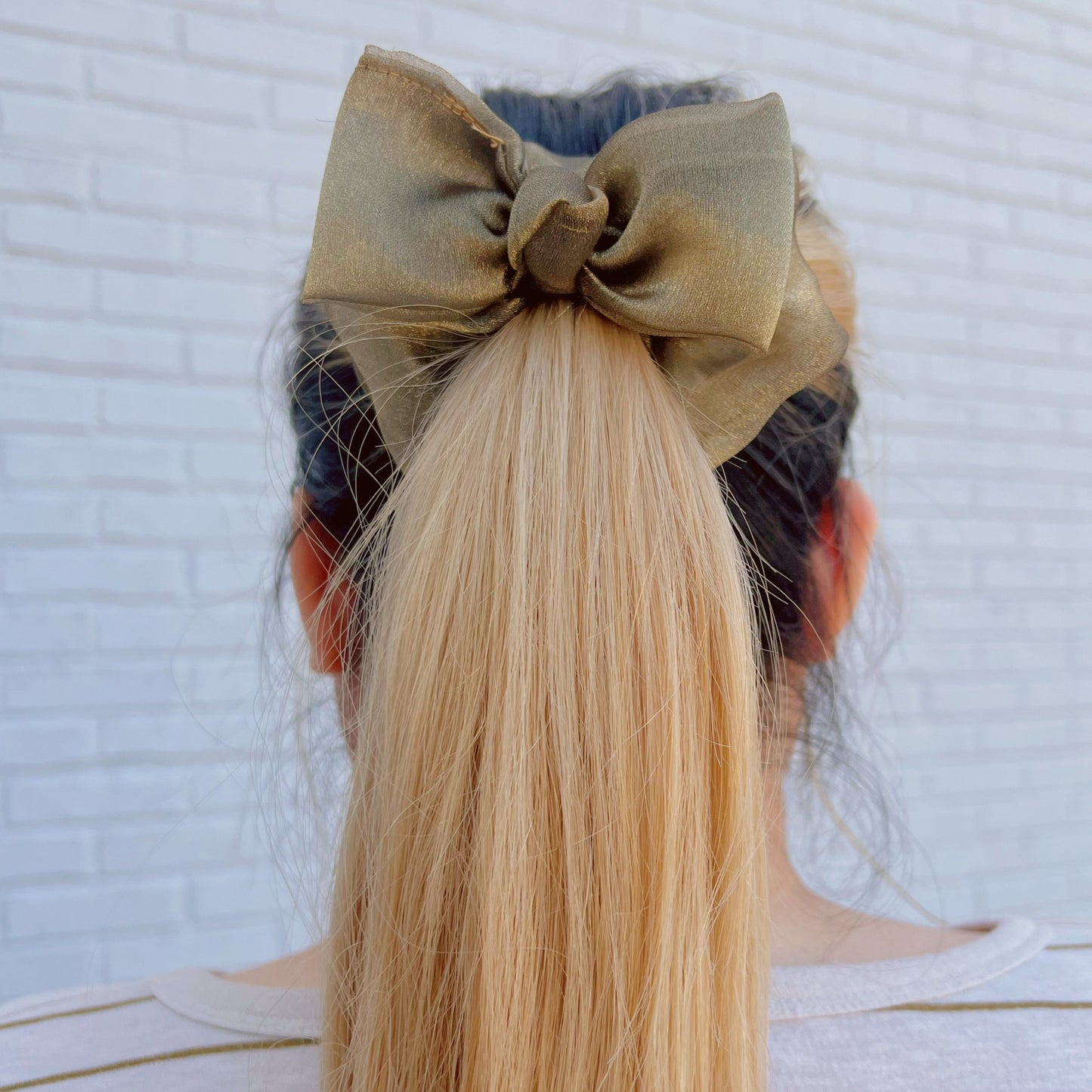 crystal-scrunchie-shiny-hair-accessories-handmade-hairties-long-bow-hairties-sincerely-cute-daily-hairstyles-daily-accessories-gold-accessories-gifts-for-everyone-gifts-for-bridesmaids-party-favors-wholesale-organza-scrunchies-brown-gold-shiny-adorable-accessories