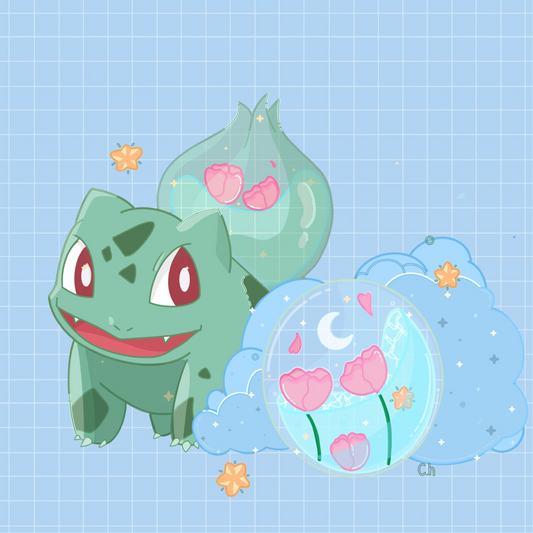 cute-kawaii-art-print-Bulbasaur-Pokémon-kawaii-cute-procreate-sincerely-herrera-handmade-art-prints-cute-kawaii-decor-peony-chicago-il-artist